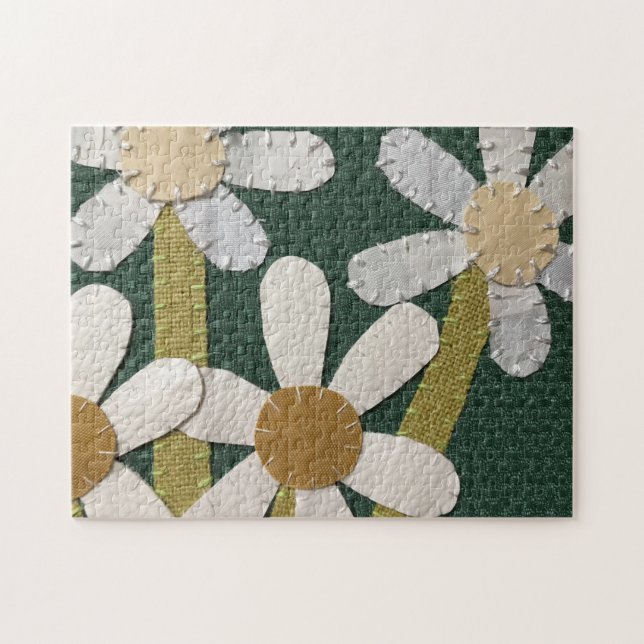 Unique Art Puzzle - Daisy Vase #3 Excerpt (Horizontal)