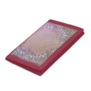 Unique art trifold wallet