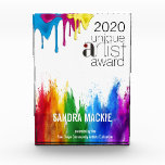 Unique Artist Crystal Award at Zazzle