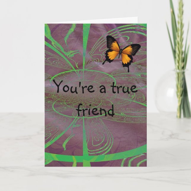 Unique Artistic Friend Card (Front)
