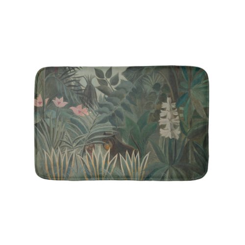 Unique Artistic Jungle Painting Henri Rousseau Bath Mat