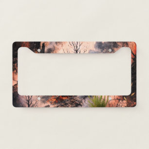 Unique Artistic License Plate Frame