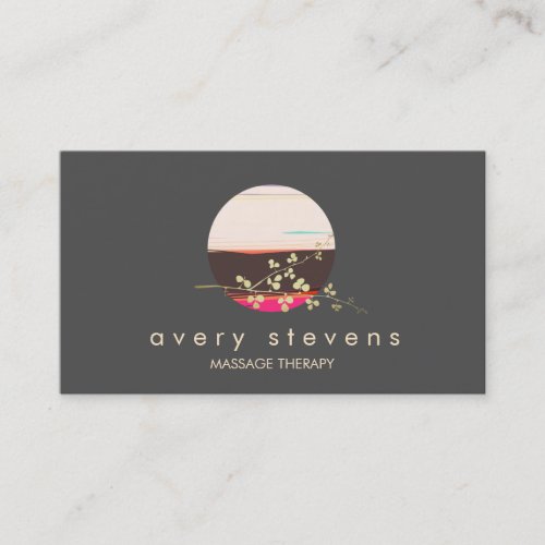 Artistic Health and Wellness Logo Business Cards