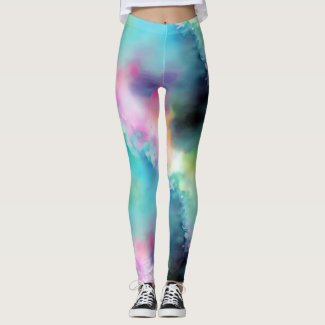 Unique Artsy Colorful Watercolor Splatters Pattern