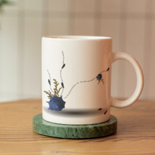 Unique artsy original fine art whimsical artistic coffee mug