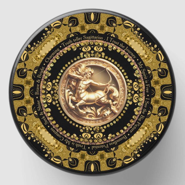  Unique Astrology Sagittarius Zodiac Affirmations Mini Candle Favors (Front)