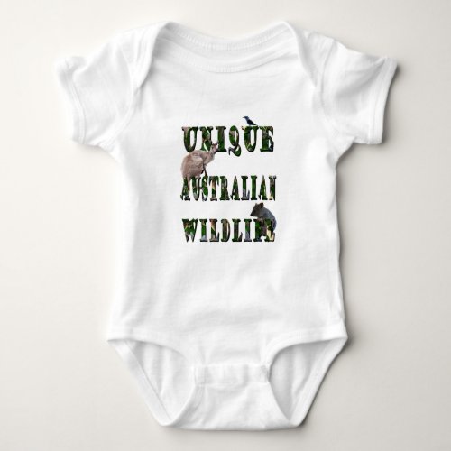 Unique Australian Wildlife Picture Logo Baby Body Baby Bodysuit