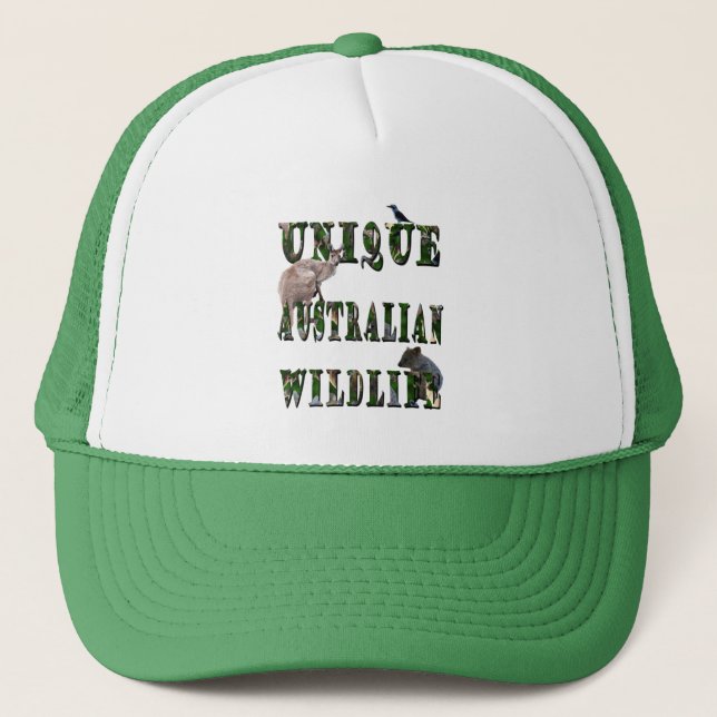 Unique Australian Wildlife Picture Logo, Trucker Hat (Front)