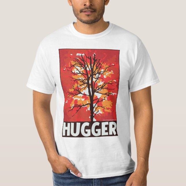 Unique Autumn Tree Hugger T-Shirt (Front)