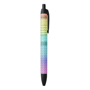 Unique Aztec Nordic Boho Bohemian Tribal Rainbow Pen