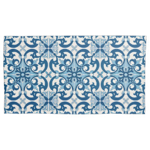 Unique Azulejo Fleur De Lis Pillowcase