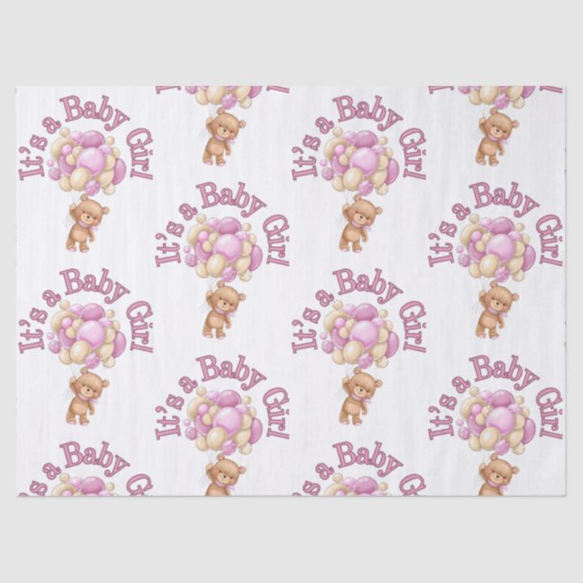 unique baby shower idea tissue paper (Front)