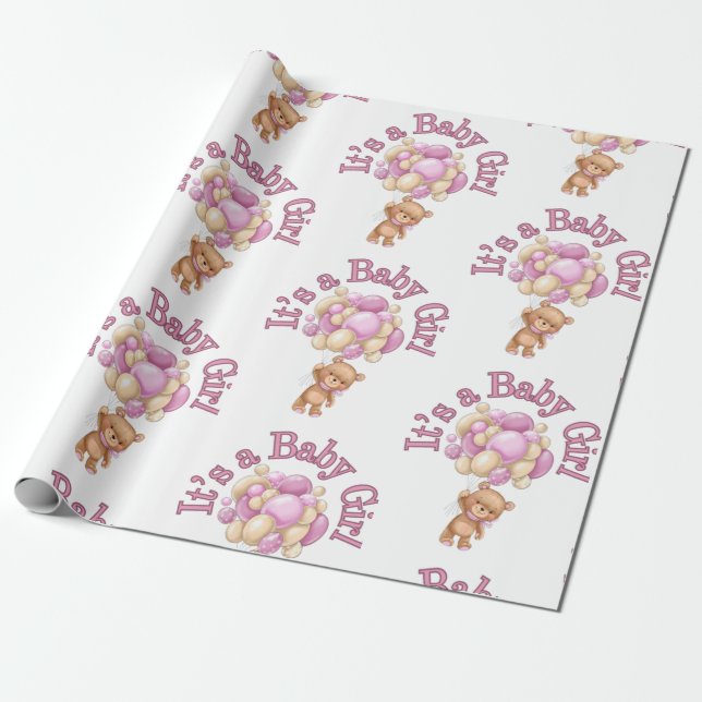 unique baby shower idea wrapping paper (Unrolled)