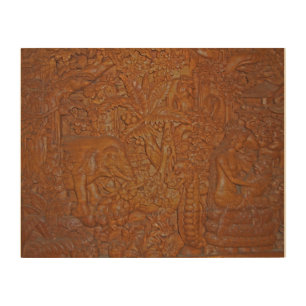 Unique Bali Wood Carving Wall Art