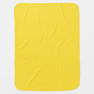 Unique Banana Yellow. Simple Solid Plain Color Baby Blanket