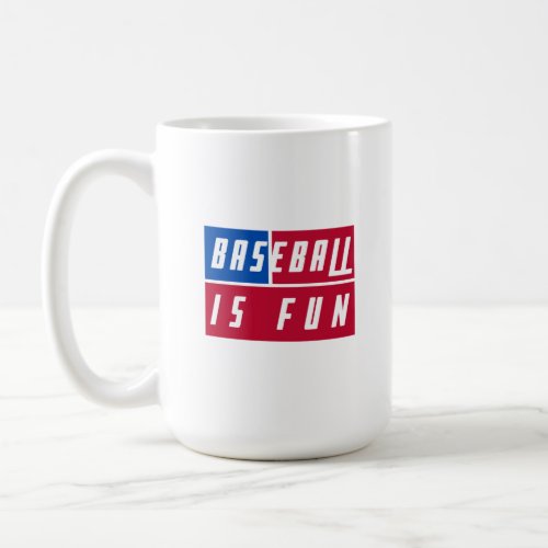 Unique Baseball Is Fun On American Flag Colors Coffee Mug