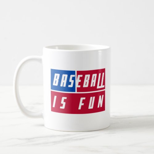 Unique Baseball Is Fun On American Flag Colors Coffee Mug
