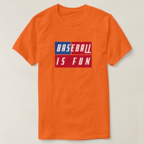 Unique Baseball Is Fun On American Flag Colors T_Shirt