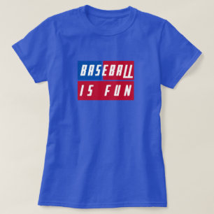Unique Baseball Is Fun On American Flag Colors T-Shirt