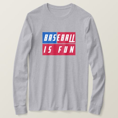 Unique Baseball Is Fun On American Flag Colors T_Shirt