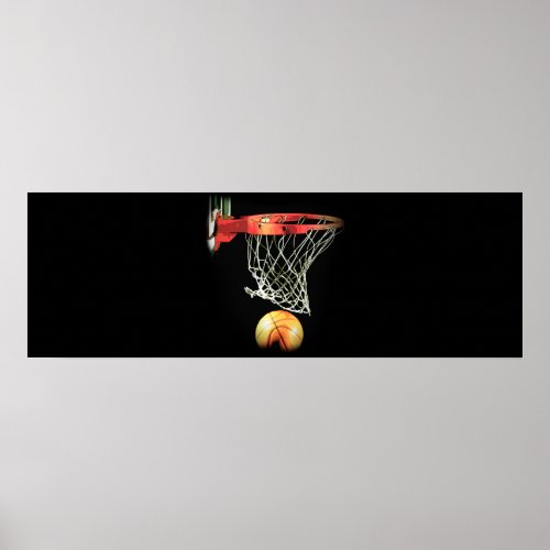 Unique Basketball Artwork Door Poster Print