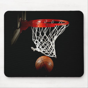 Unique Basketball Ball & Net Mousepad