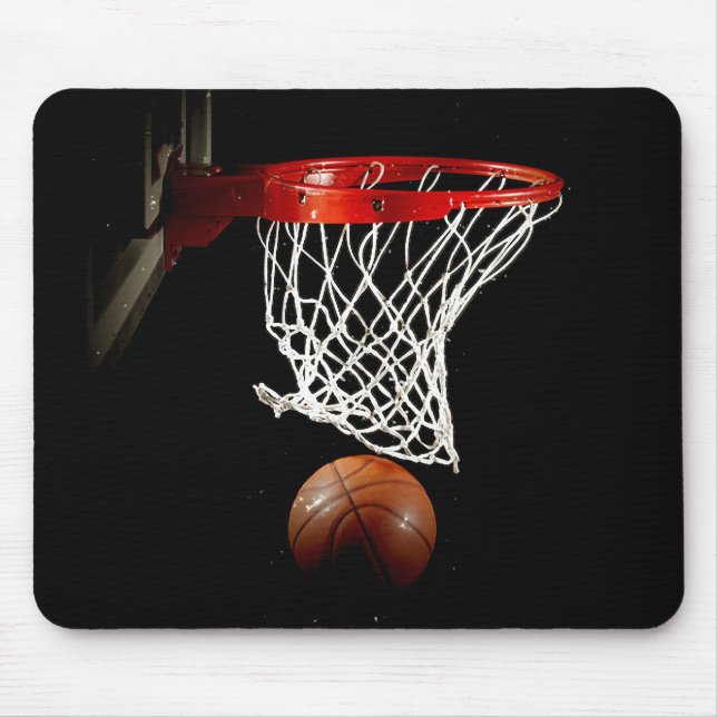 Unique Basketball Ball & Net Mousepad (Front)