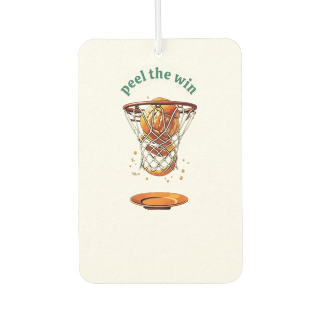 Unique basketball lover gifts peel the win air freshener (Front)