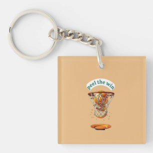 Unique basketball lover gifts peel the win keychain