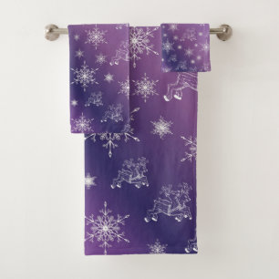 unique, beautiful, colorful, painted pattern a gre bath towel set