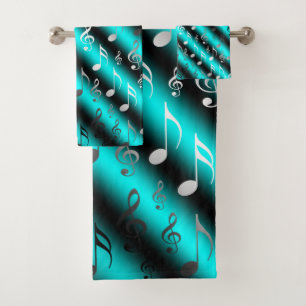 unique, beautiful, colorful, painted pattern a gre bath towel set