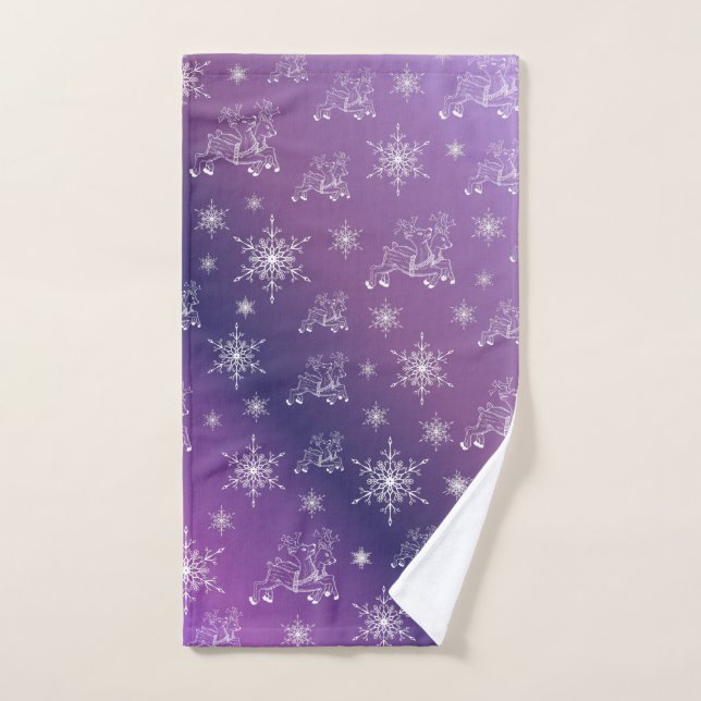 unique, beautiful, colorful, painted pattern a gre hand towel  (Hand Towel)