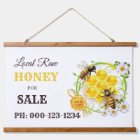 Unique Beekeeper Apiary Honey for Sale Wood Topped