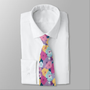 Unique Best Man Tropical Floral Neck Tie