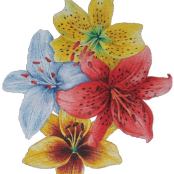 Unique Big And Bold Colorful Flowers Floral Wash Cloth by artoriginals at Zazzle