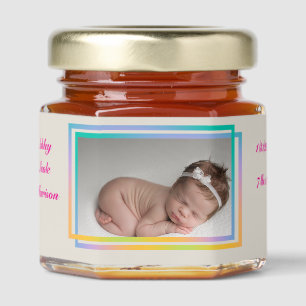 Unique Birth Announcement Honey Favor Jar Favors