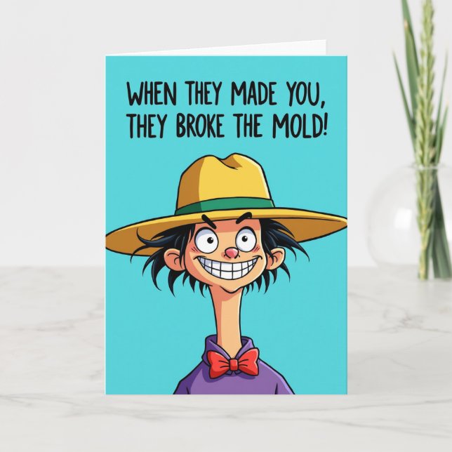Unique Birthday Cartoon Card (Front)