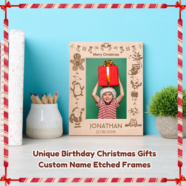 Unique Birthday Christmas Gifts Custom Name  Engraved Frames (Creator Uploaded)