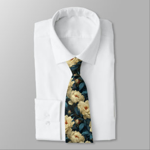 Unique Birthday Gifts For Boyfriend Peonies Neck Tie