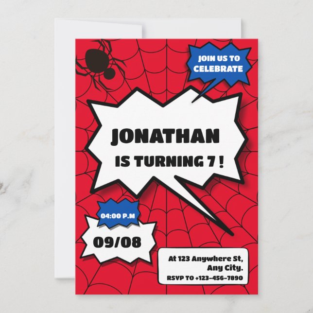 Unique Birthday Party Invitation (Front)