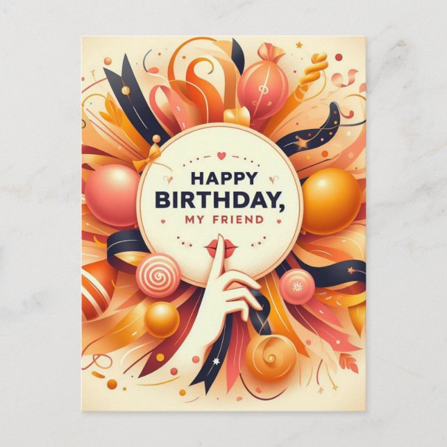 Unique Birthday Postcard (Front)