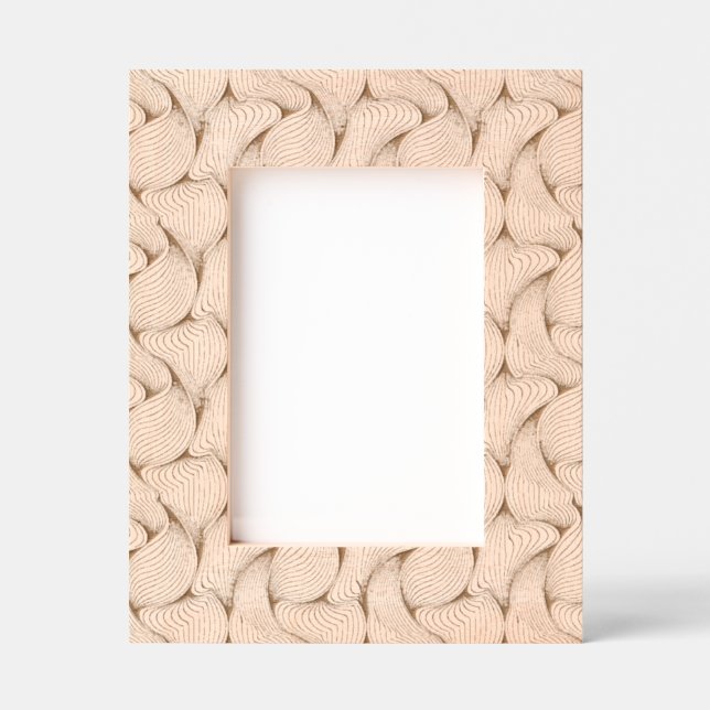 Unique Black and White Interwoven Lines Engraved Frames (Front)