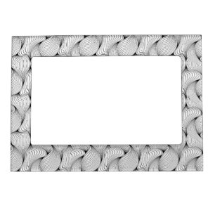 Unique Black and White Interwoven Lines Magnetic Frame