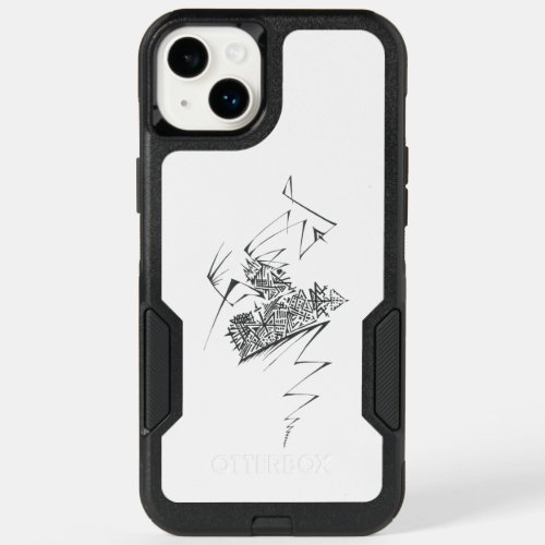 Unique Black White Abstract Arr OtterBox iPhone 14 Plus Case
