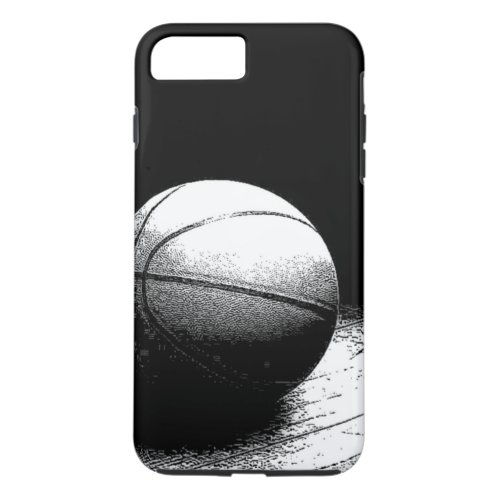 Unique Black White Basketball iPhone 8 Plus7 Plus Case