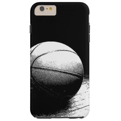 Unique Black White Basketball Tough iPhone 6 Plus Case