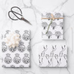 Unique Black & White Bridal | Wedding Shower Wrapping Paper Sheets<br><div class="desc">Cute wrapping paper sheets for bridal/wedding shower gifts. Cover your gift with these sheets and make his/her day special! Feel free to visit my store for customizable wrapping paper for important events.</div>