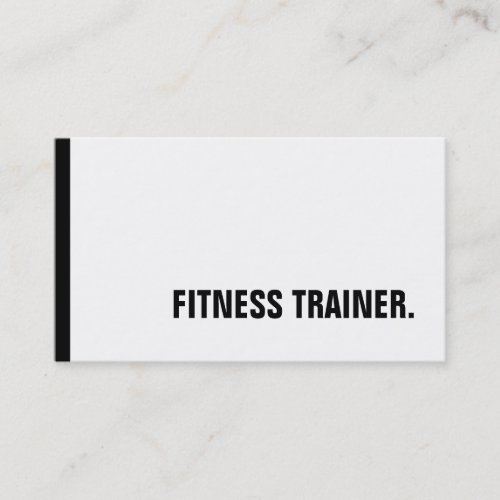 Unique Black White Fitness Trainer Special Sole Business Card