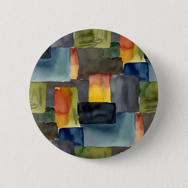 Unique blocked colors seamless pattern button (Front)