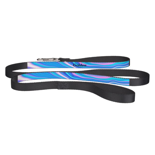 Unique Blue Abstract Design Dog Or Cat Leash (Full)